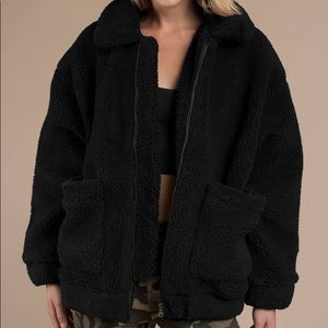 I. AM. GIA black pixie coat